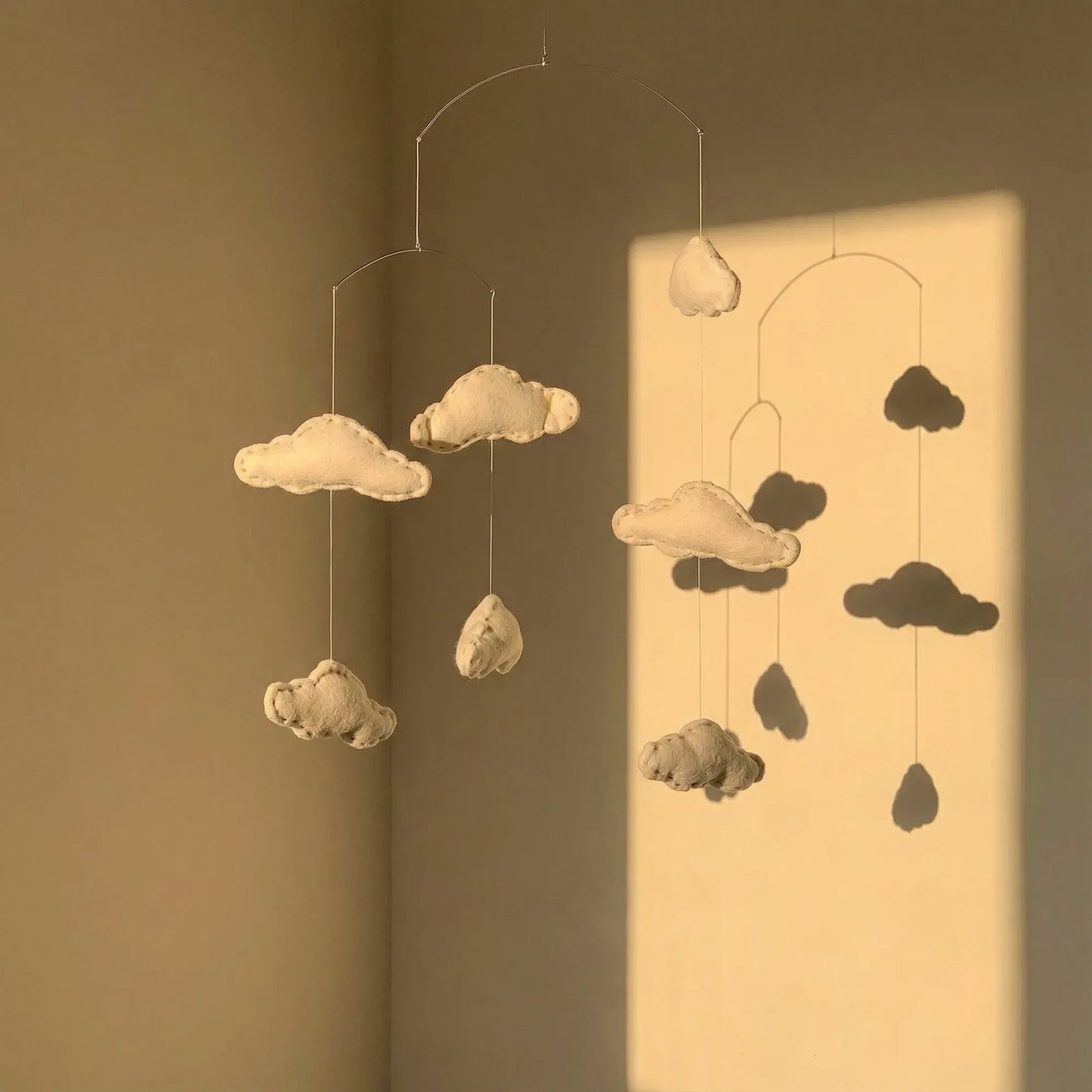 Felt Ornaments Hanging Mobile Cloud