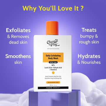 Chemist at Play Exfoliating Body Wash with Lactic Acid - 236 ml