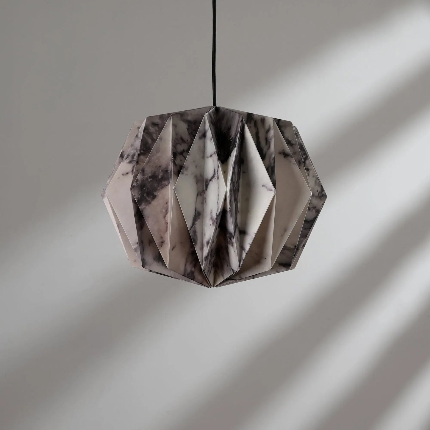 Sphere Pendant Lamp Marble Print