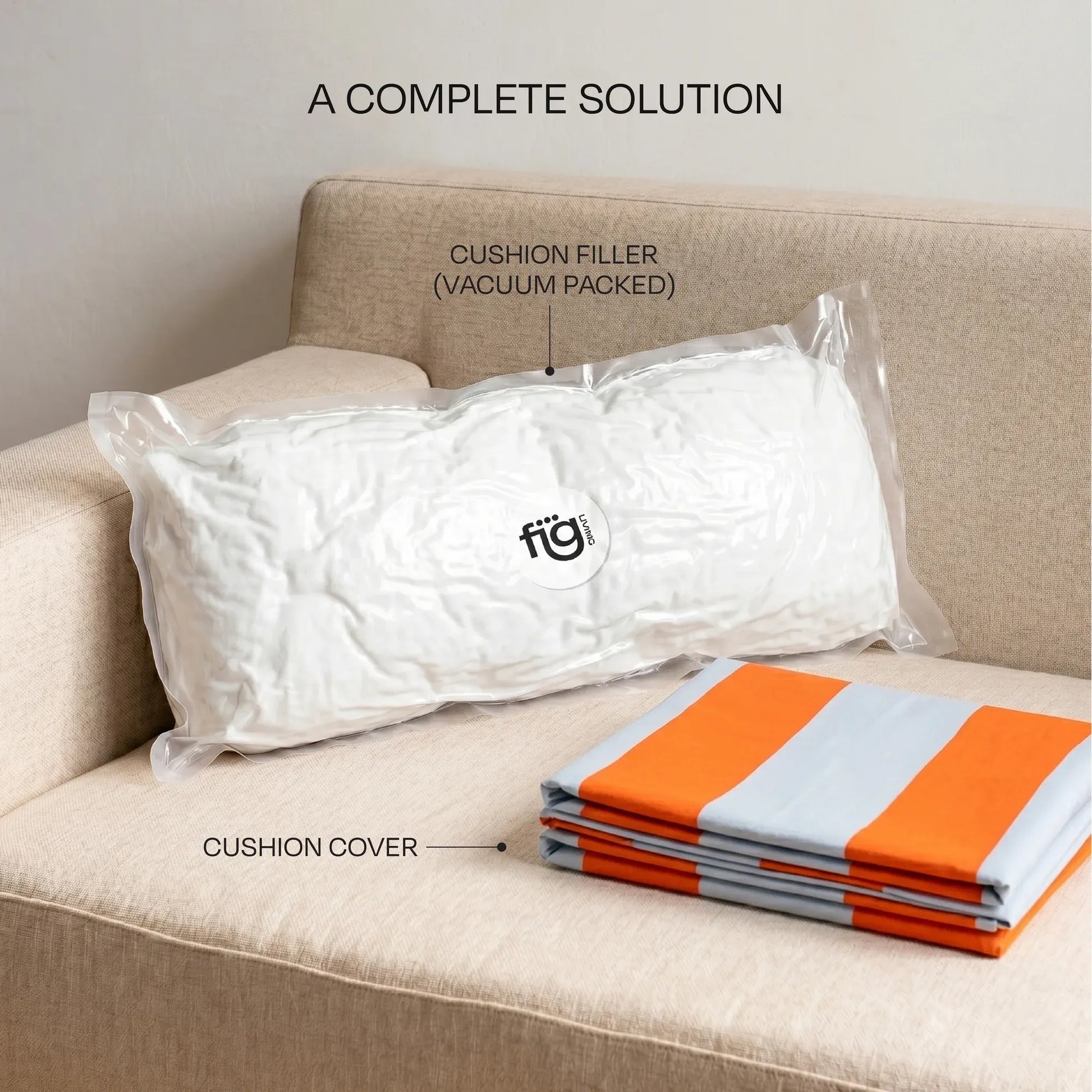 Colourways Cushion Cover Blush Horizon With Filler