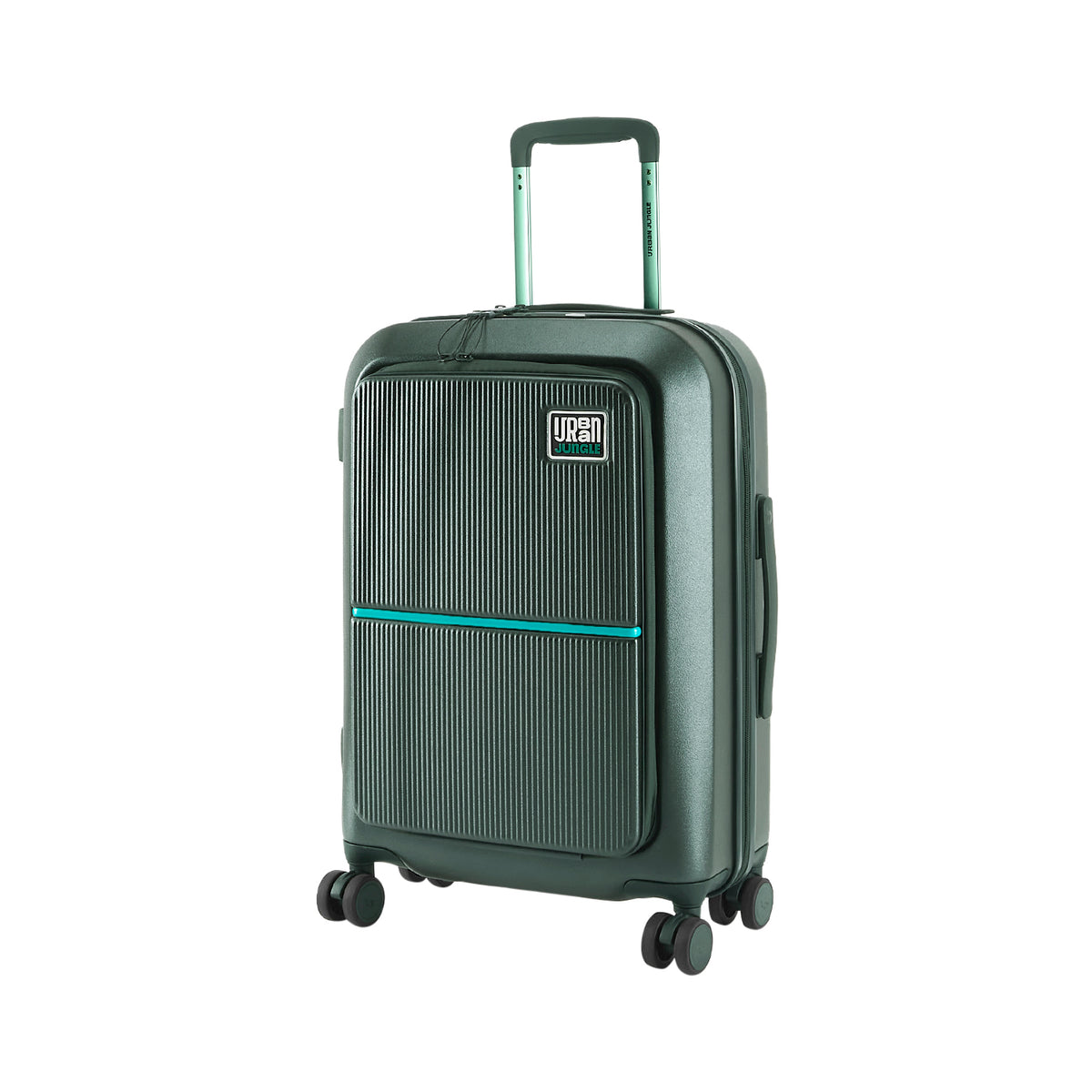 Urban Jungle Front Open Cabin Hard Luggage – Spring Dark Green