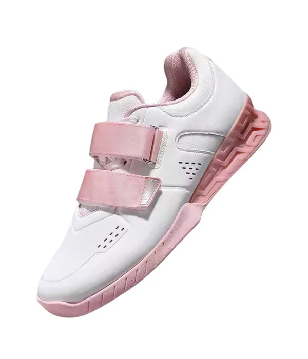 SQUAT PRO S1 – Flat Sole Powerlifting Squat Shoes for Deep Stability (Dusk Pink)