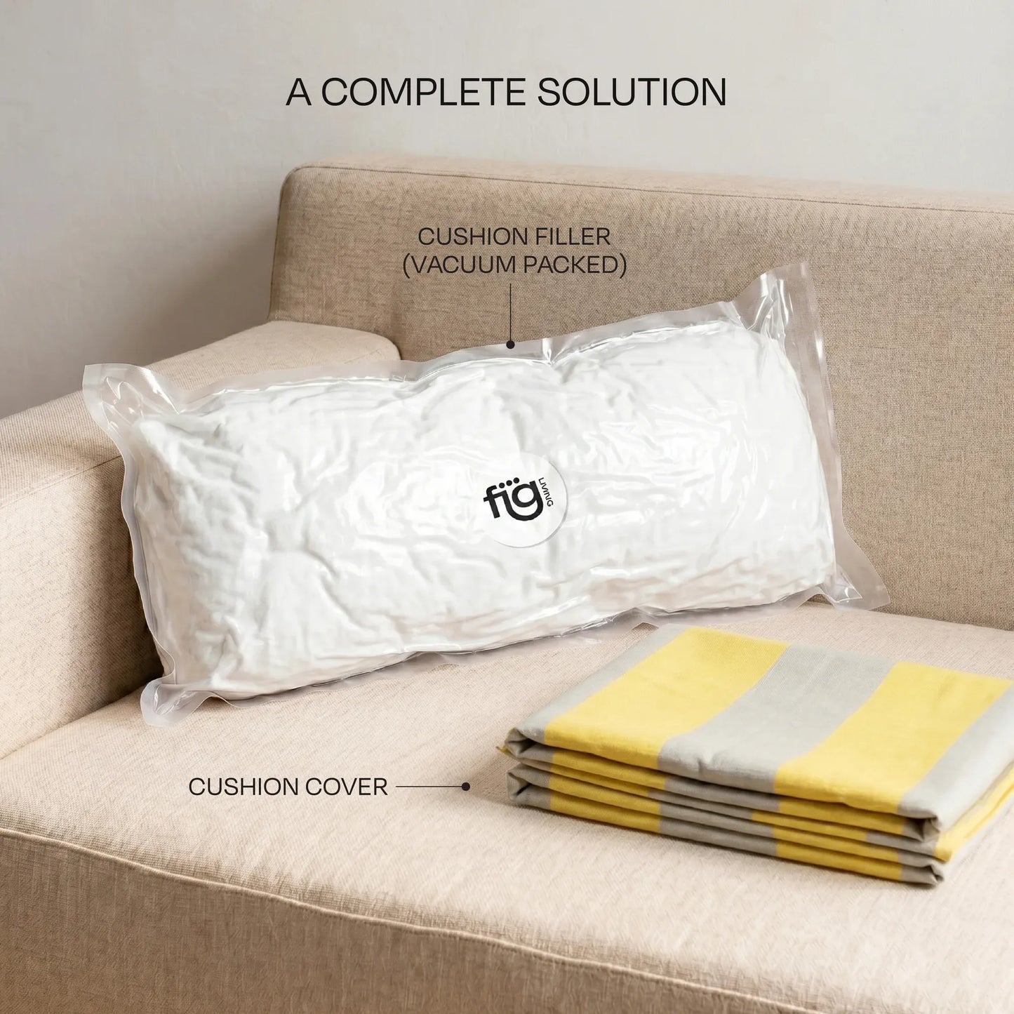 Colourways Limoncello Cushion Cover And Filler