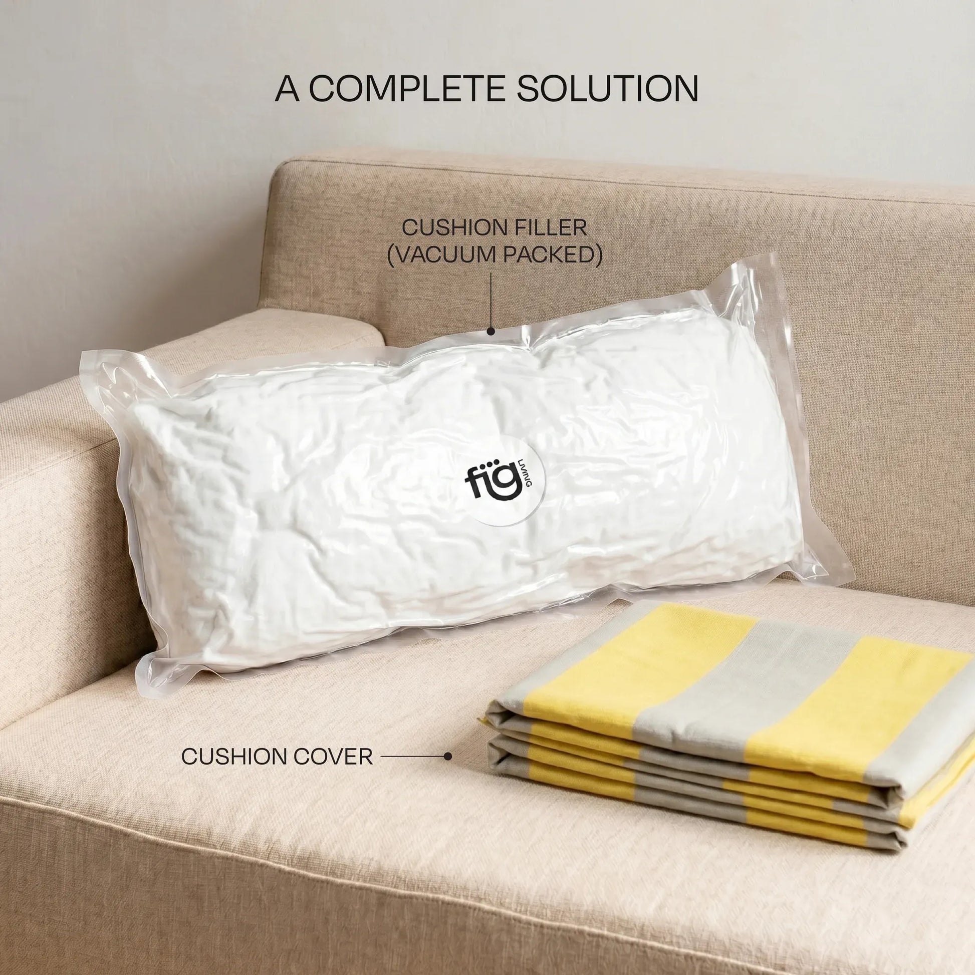 Colourways Limoncello Cushion Cover And Filler