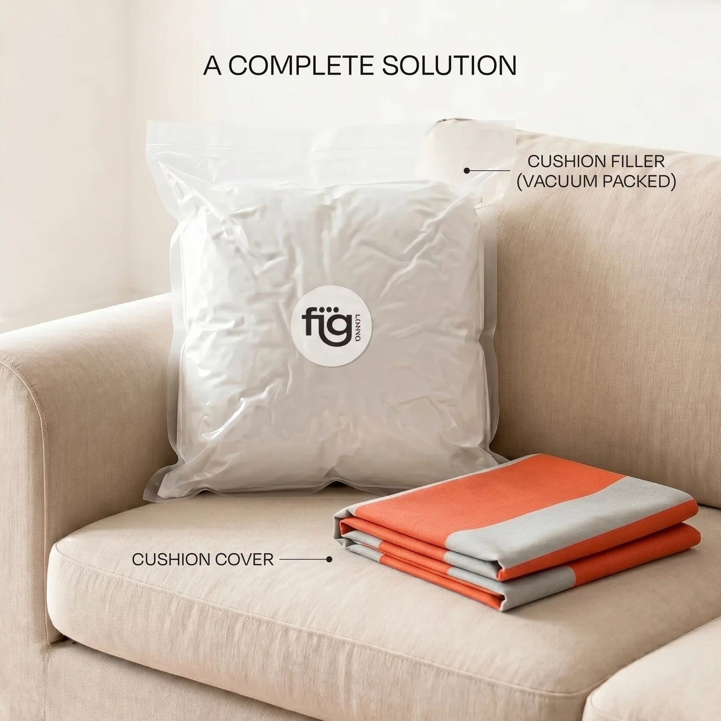 Colourways Cushion Cover Sunset Sorbet With Filler