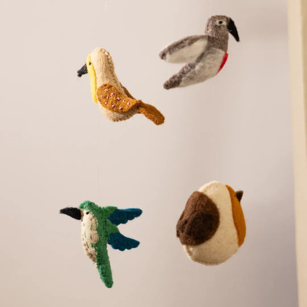 Felt Ornaments Hanging Mobile Birds