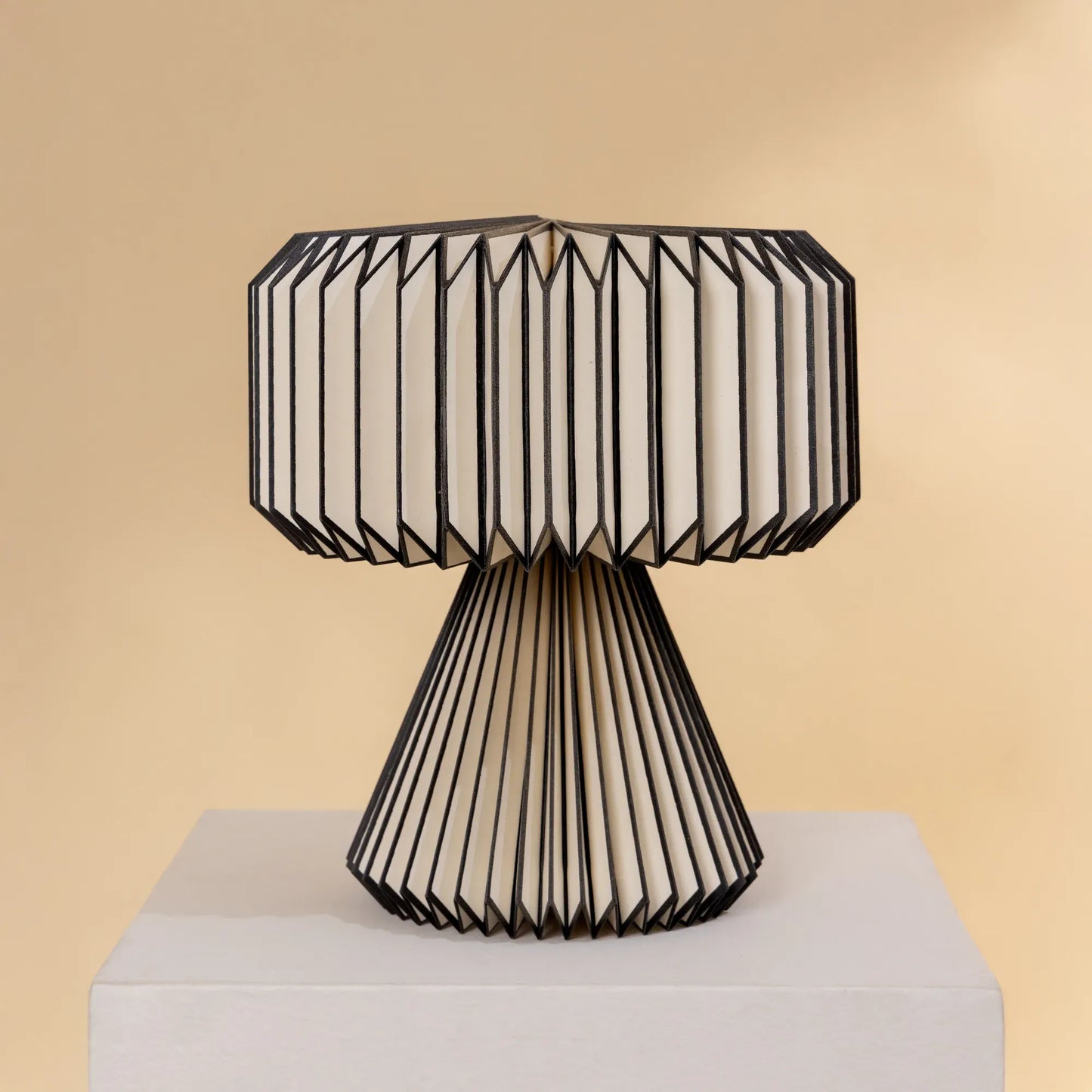 Orilamp Origami Black Table Lamp