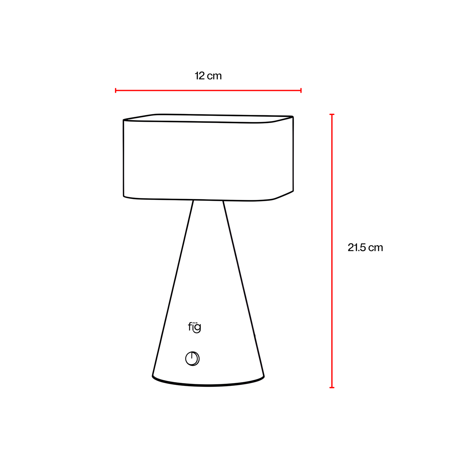 Chrome Portable Lamp Titanium