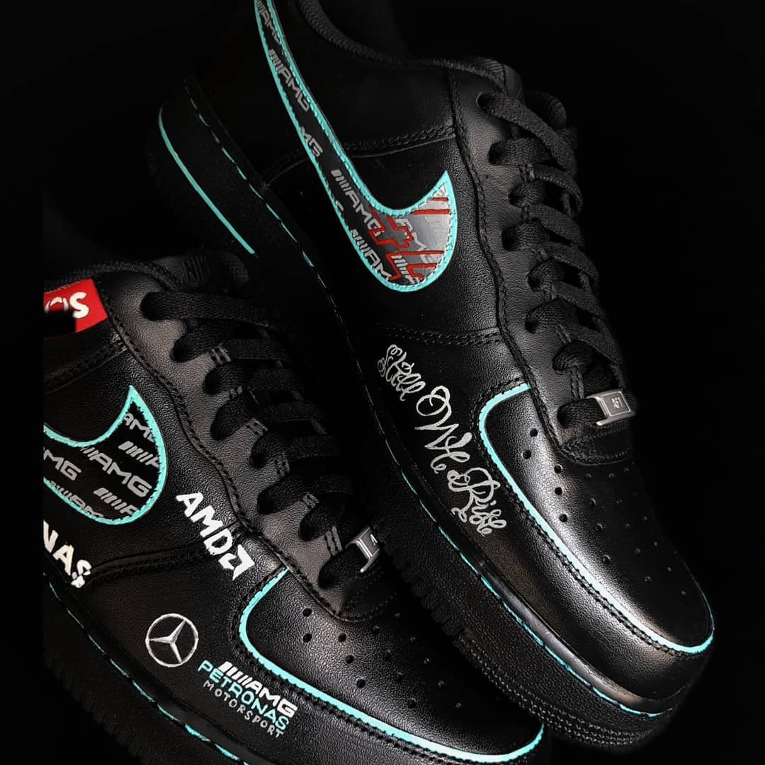 Lewis Hamilton x Mercedes AMG F1 // Nike Air Force 1