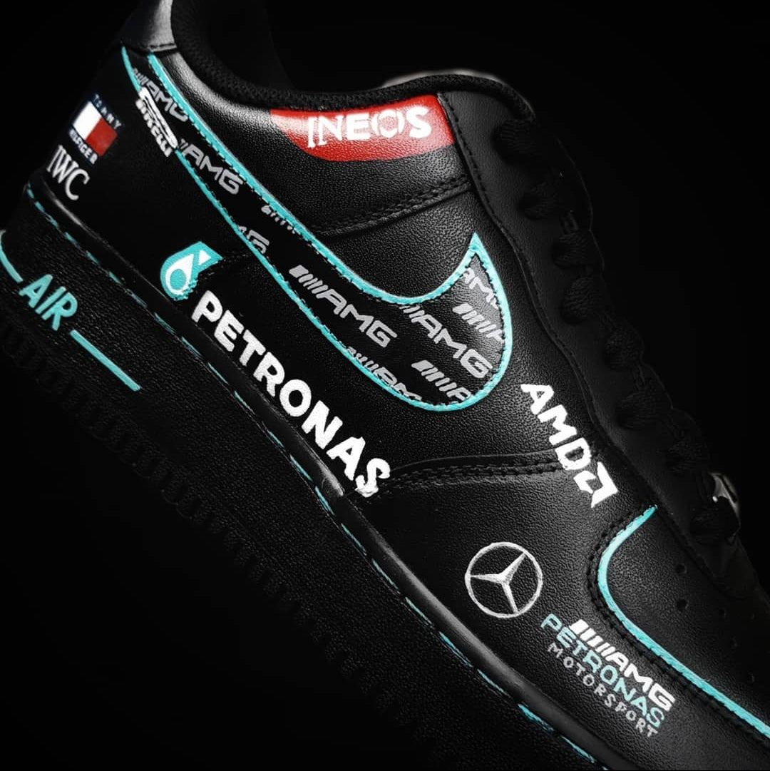 Lewis Hamilton x Mercedes AMG F1 // Nike Air Force 1