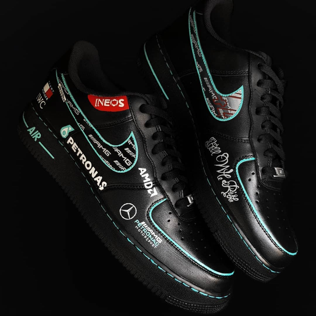Lewis Hamilton x Mercedes AMG F1 // Nike Air Force 1