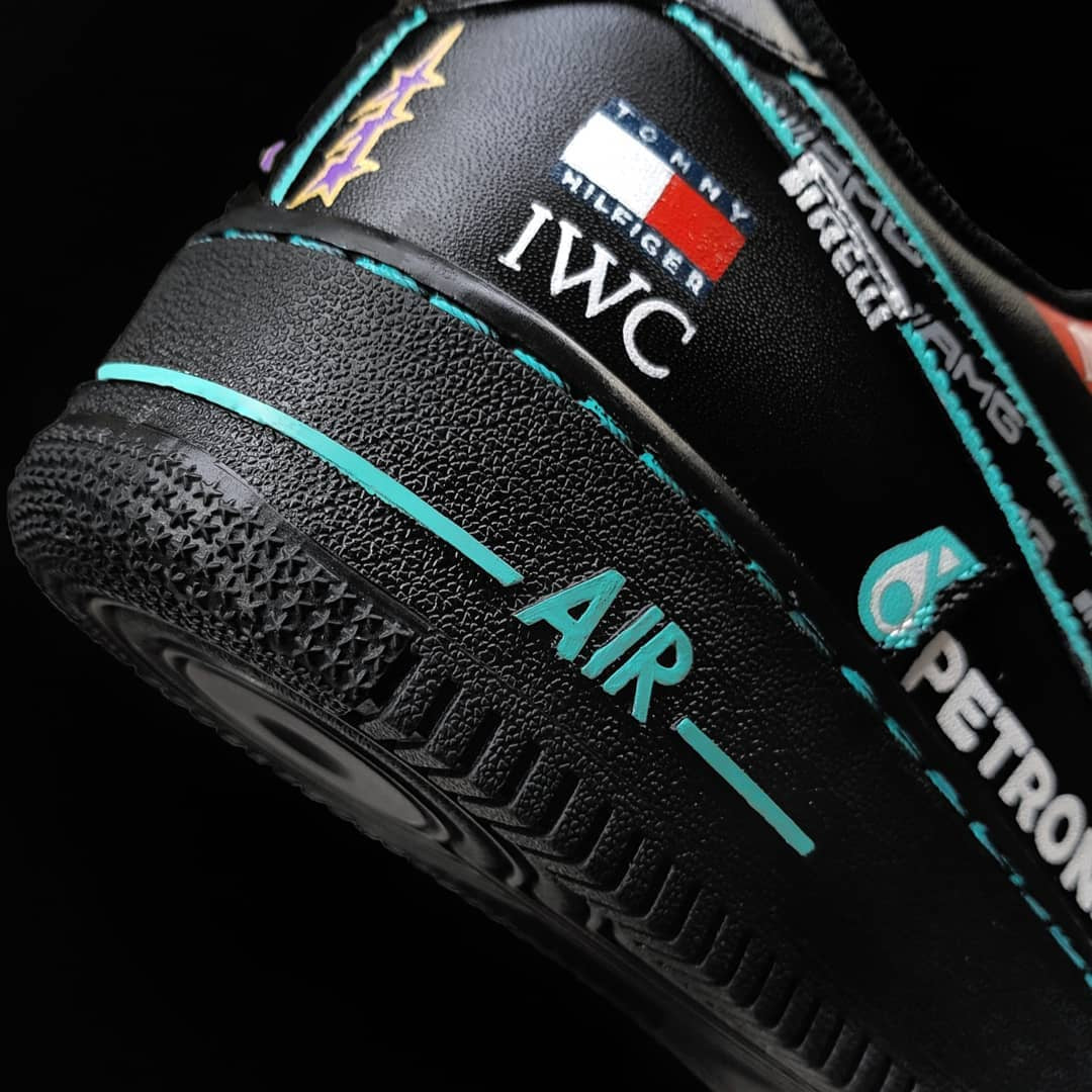Lewis Hamilton x Mercedes AMG F1 // Nike Air Force 1