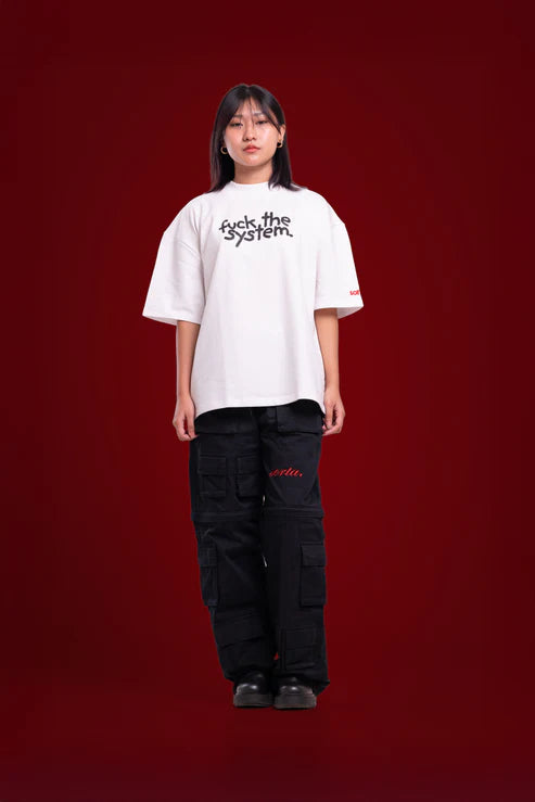 f*#k the system! - white