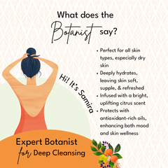 Boho Botanist Mandarin & Kakadu Plum Body Wash 350ml