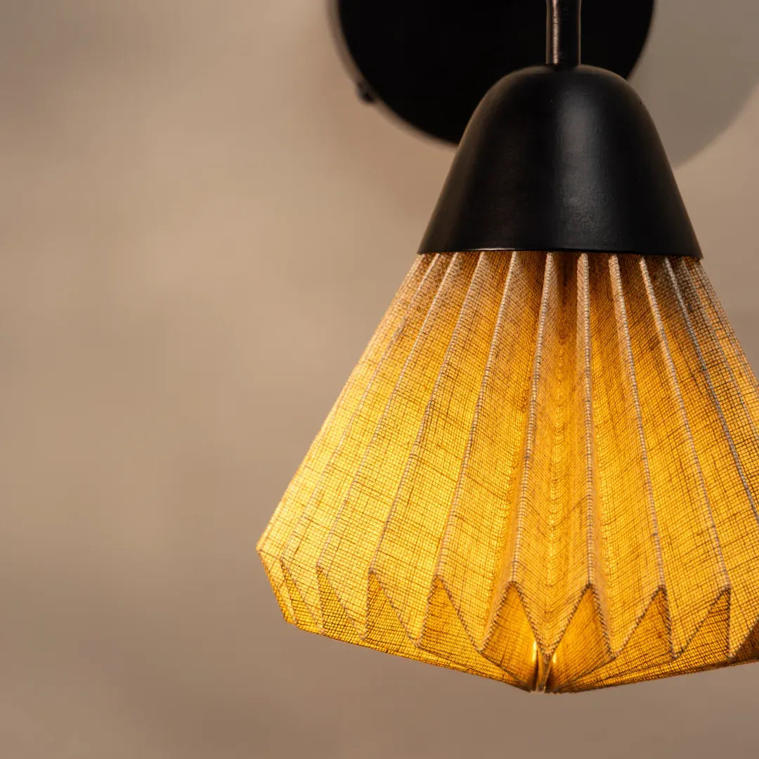 Linen Downlighter Wall Sconce