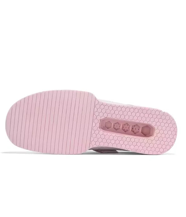 SQUAT PRO S1 – Flat Sole Powerlifting Squat Shoes for Deep Stability (Dusk Pink)