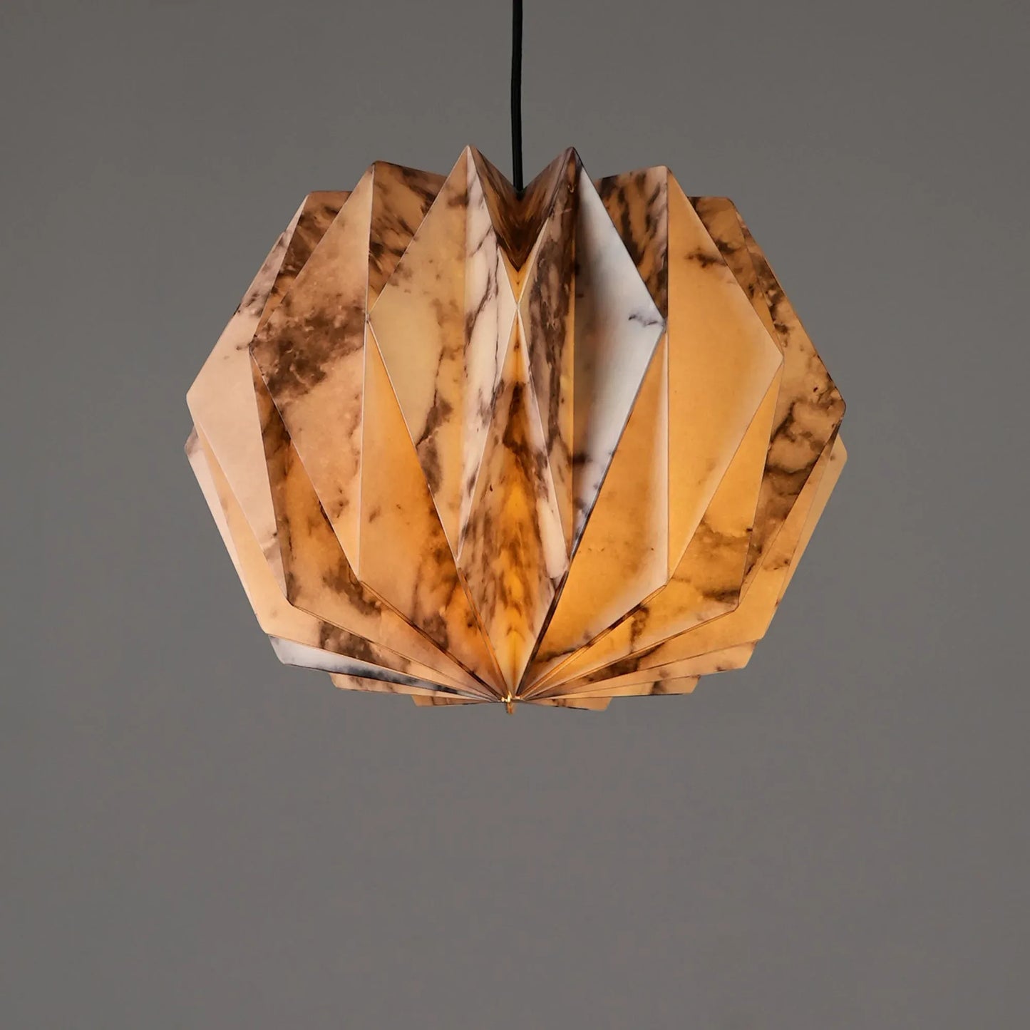 Sphere Pendant Lamp Marble Print