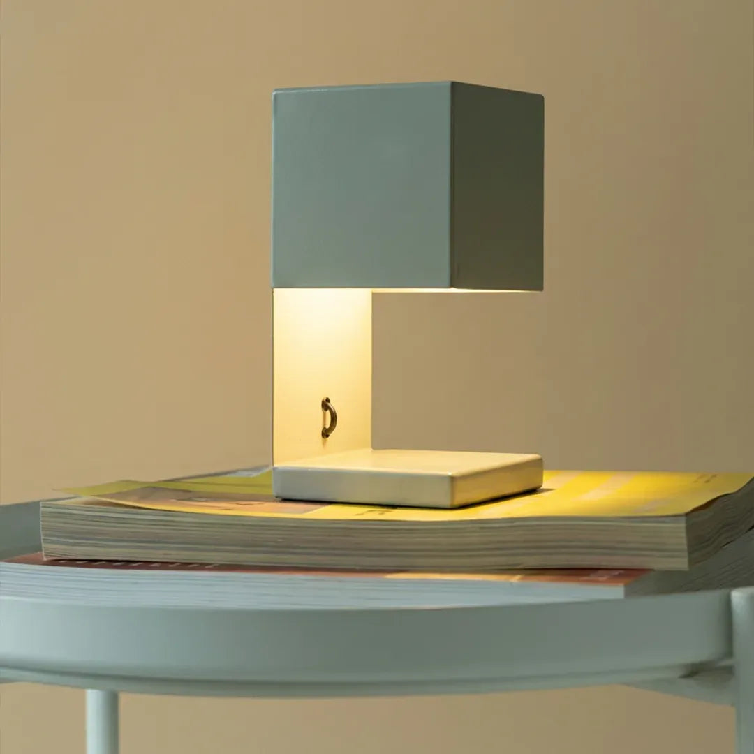 Fold Cube Table Lamp - Ivory