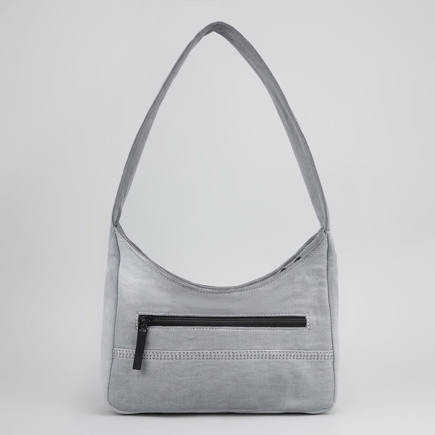 RE-DENIM SHOULDER BAG - Ice Grey
