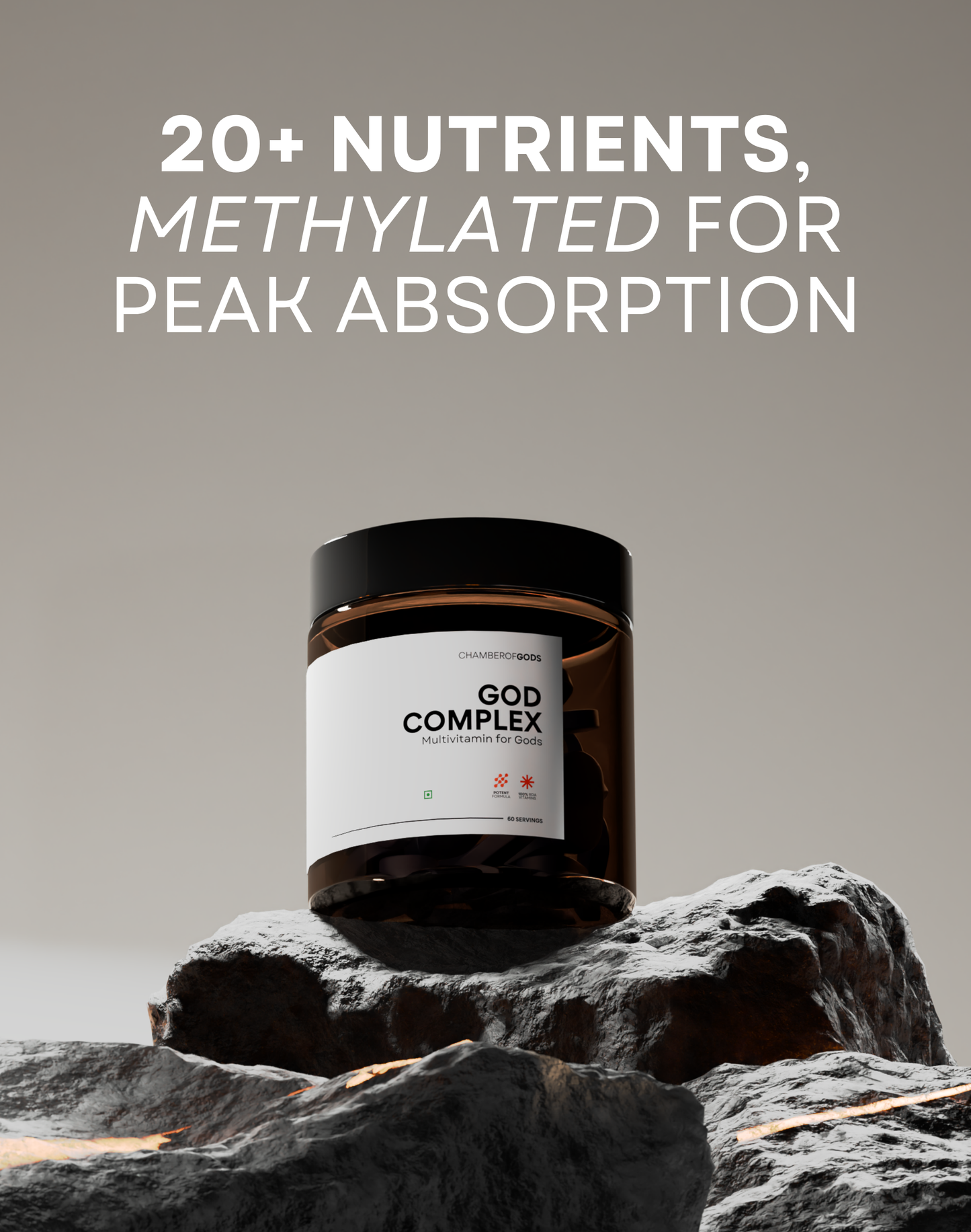 GodComplex Multivitamins Supplement - 60 Servings