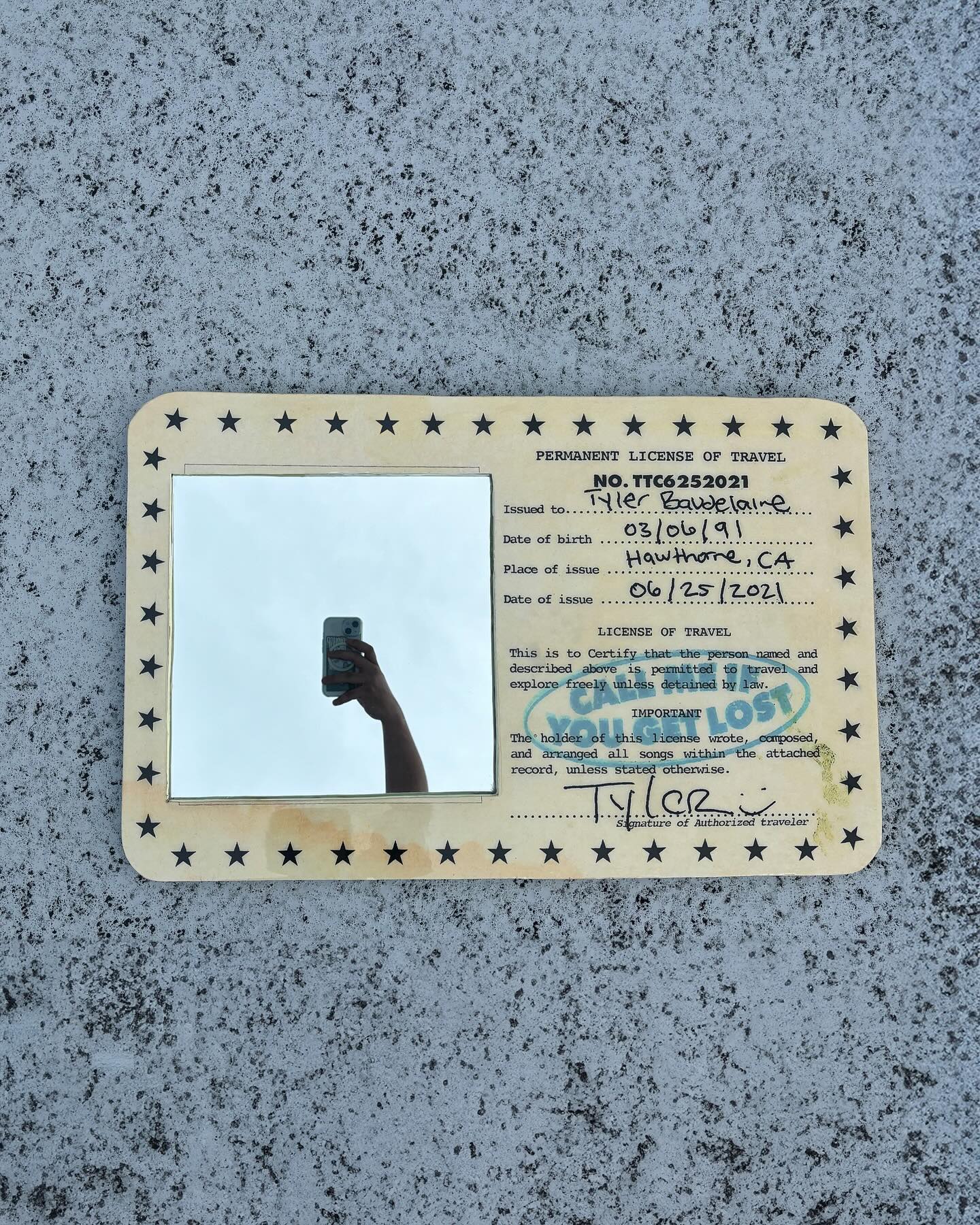 CALL ME IF YOU GET LOST MIRROR