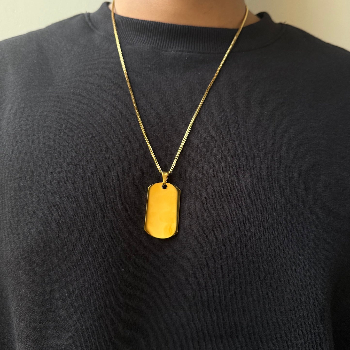 DOG TAG CHAIN (GOLD)
