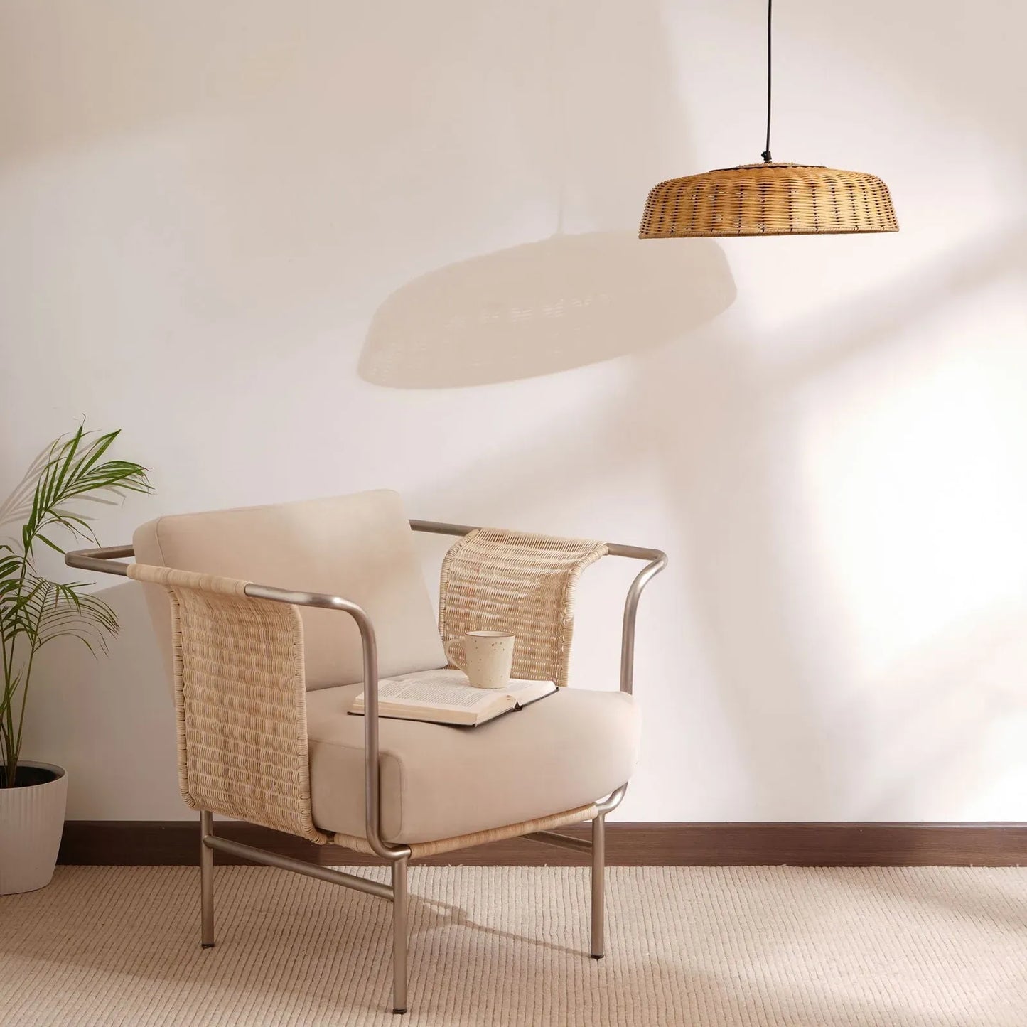 Natural Opulence Cane Pendant Lamp