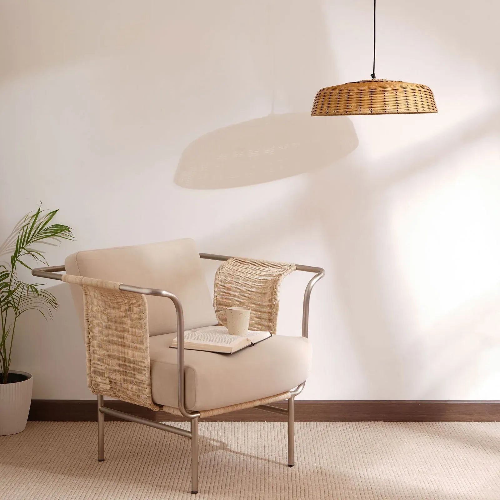 Natural Opulence Cane Pendant Lamp