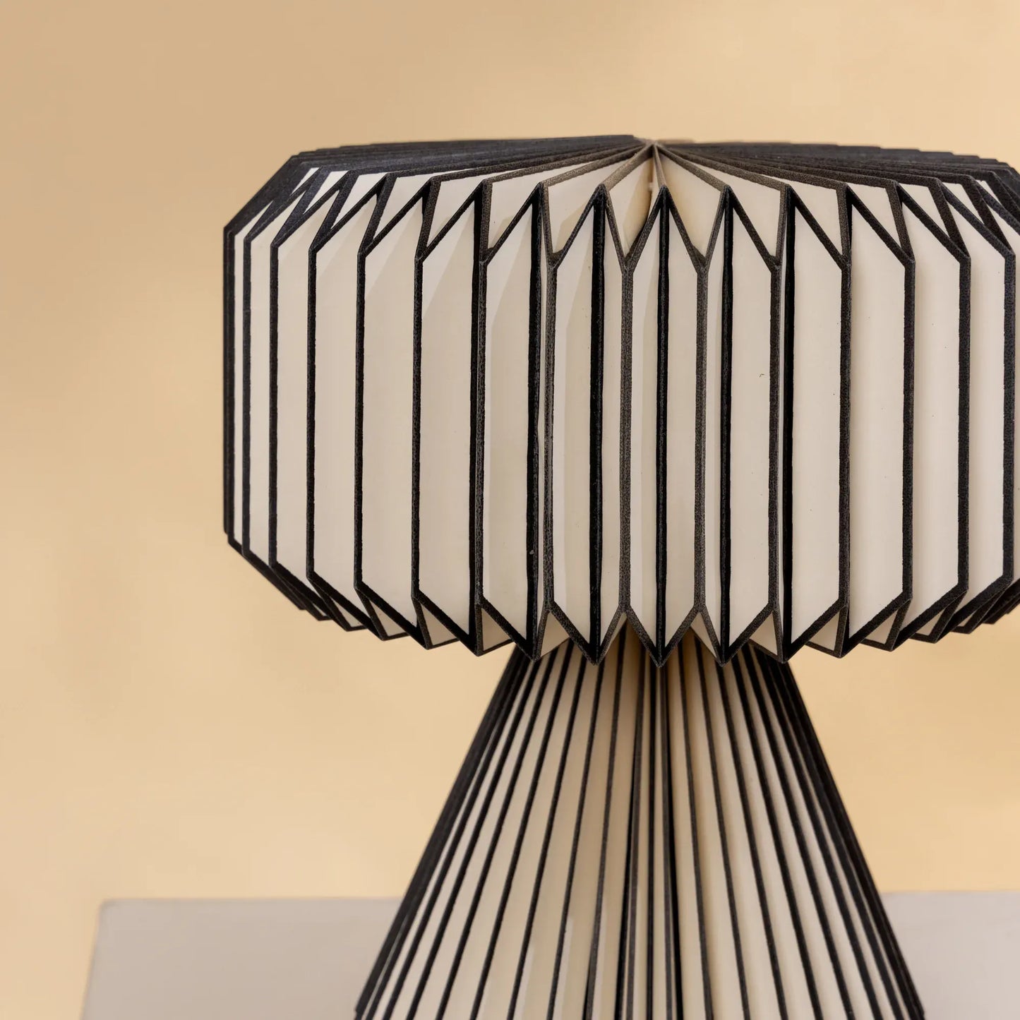 Orilamp Origami Black Table Lamp