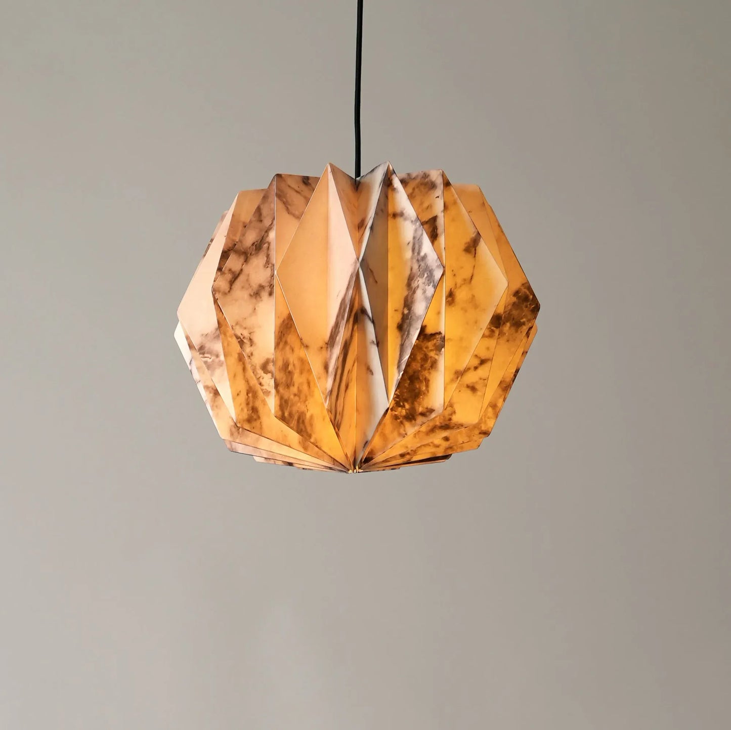Sphere Pendant Lamp Marble Print