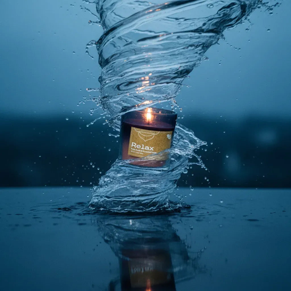 Relax Apple & Cinnamon Scented Candle