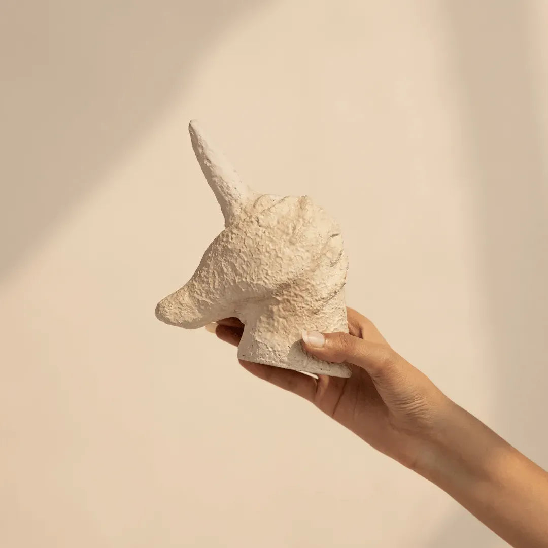 Unicorn Figurine in Beige