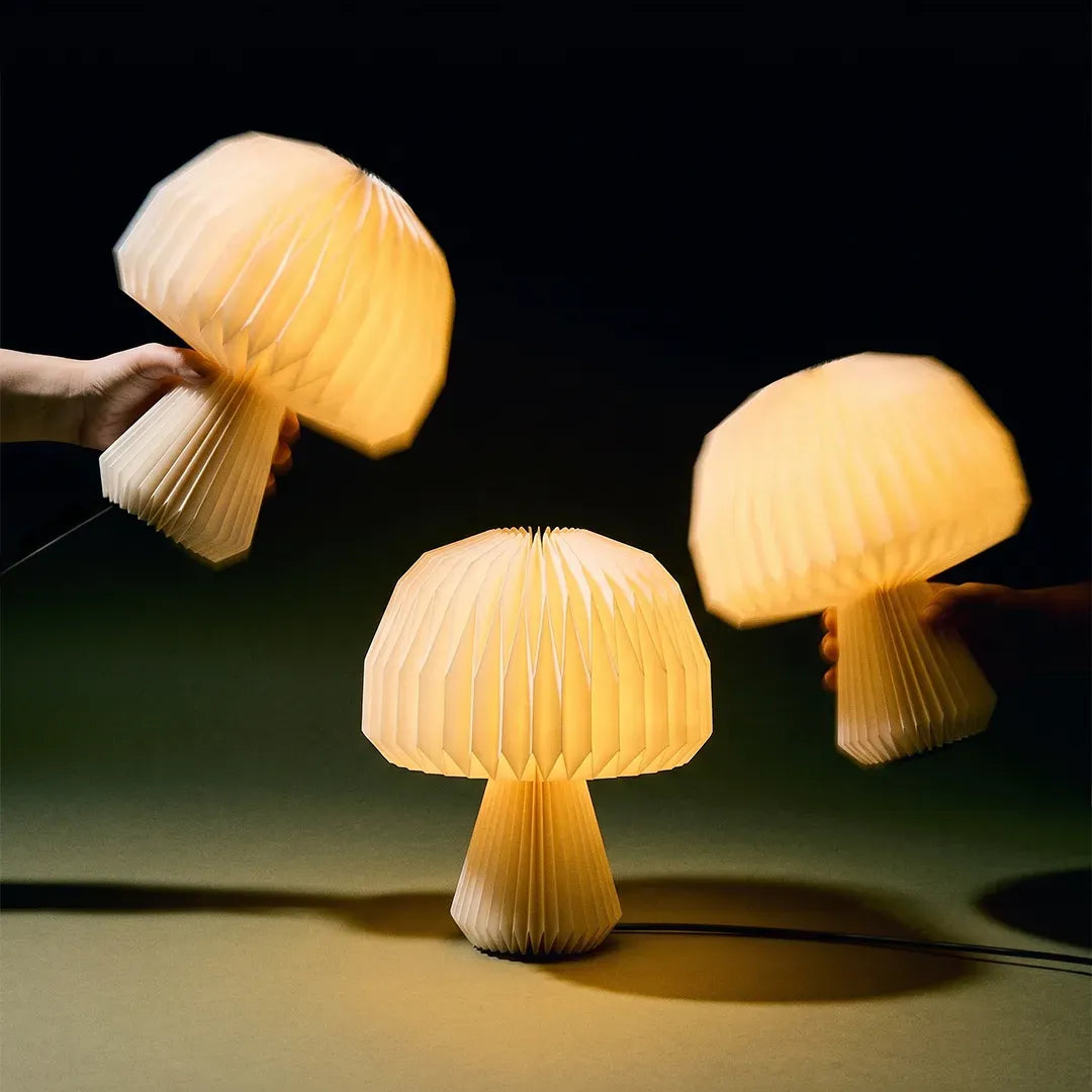 Mushroom Origami Table Lamp