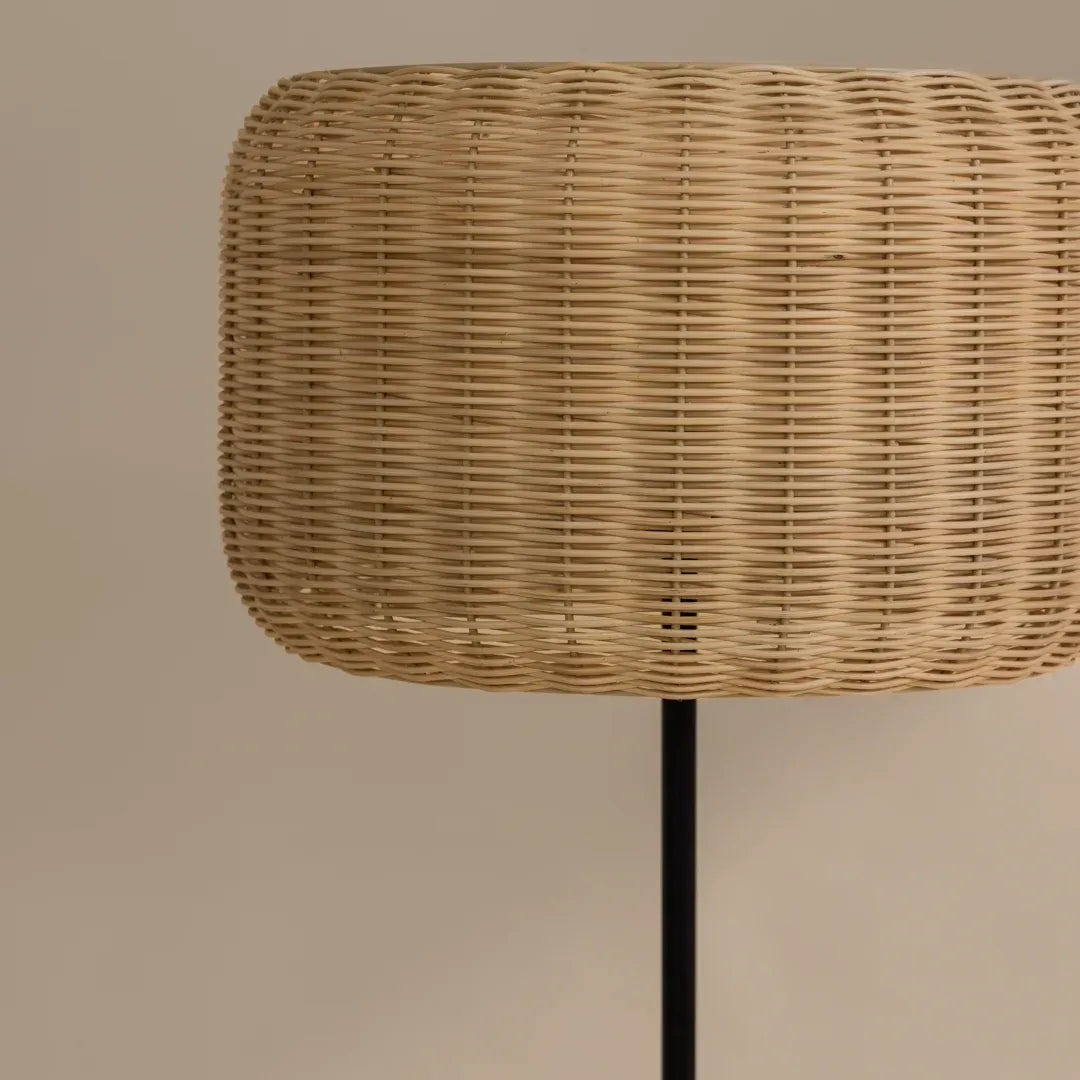 Bird's Nest Rattan Floor Lamp