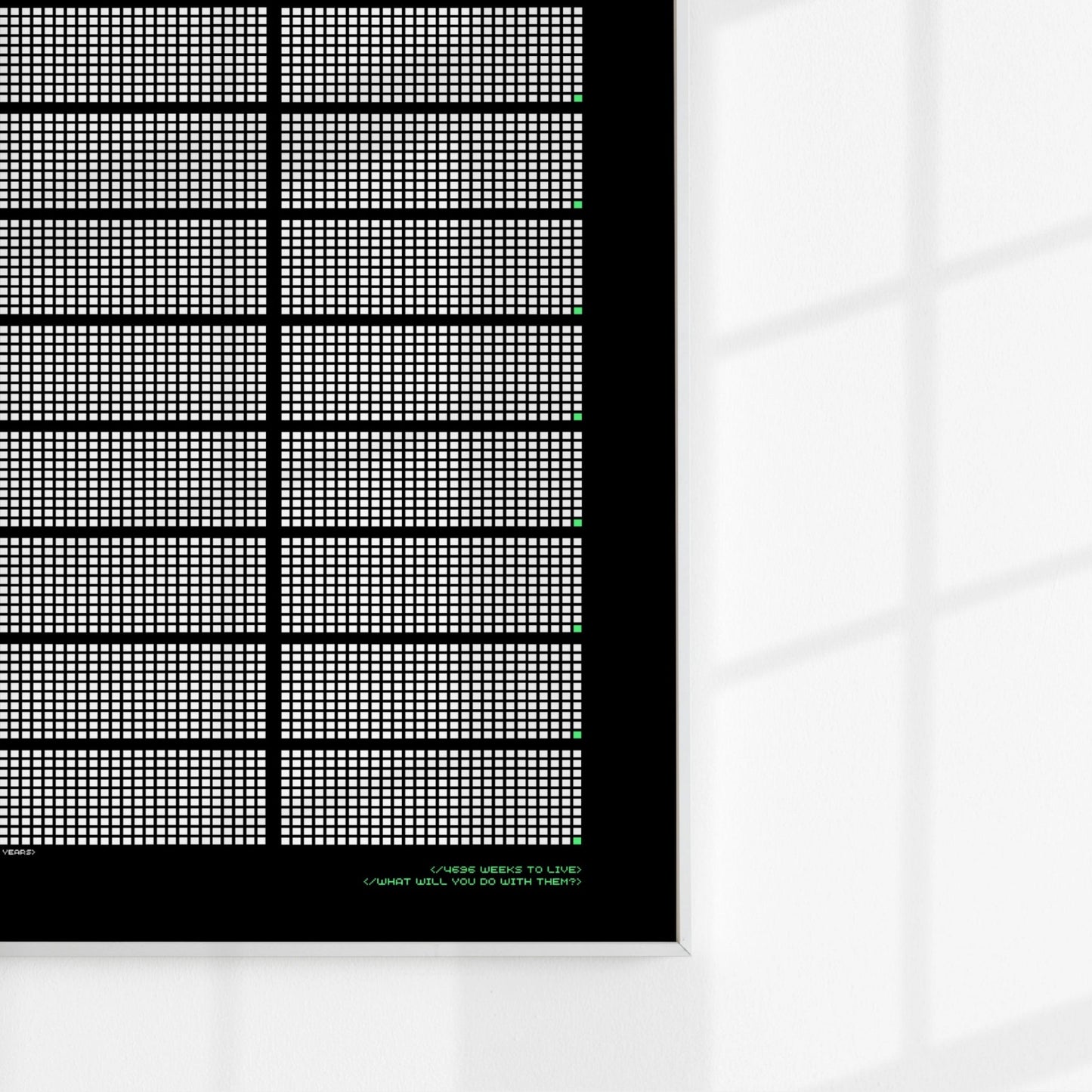 MEMENTO MORI | LIFE CALENDER - ACRYLIC BOARD - GAME MODE