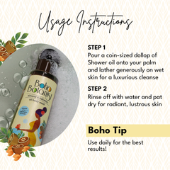 Boho botanist Almond & Babassu Oil Body Wash 200ml