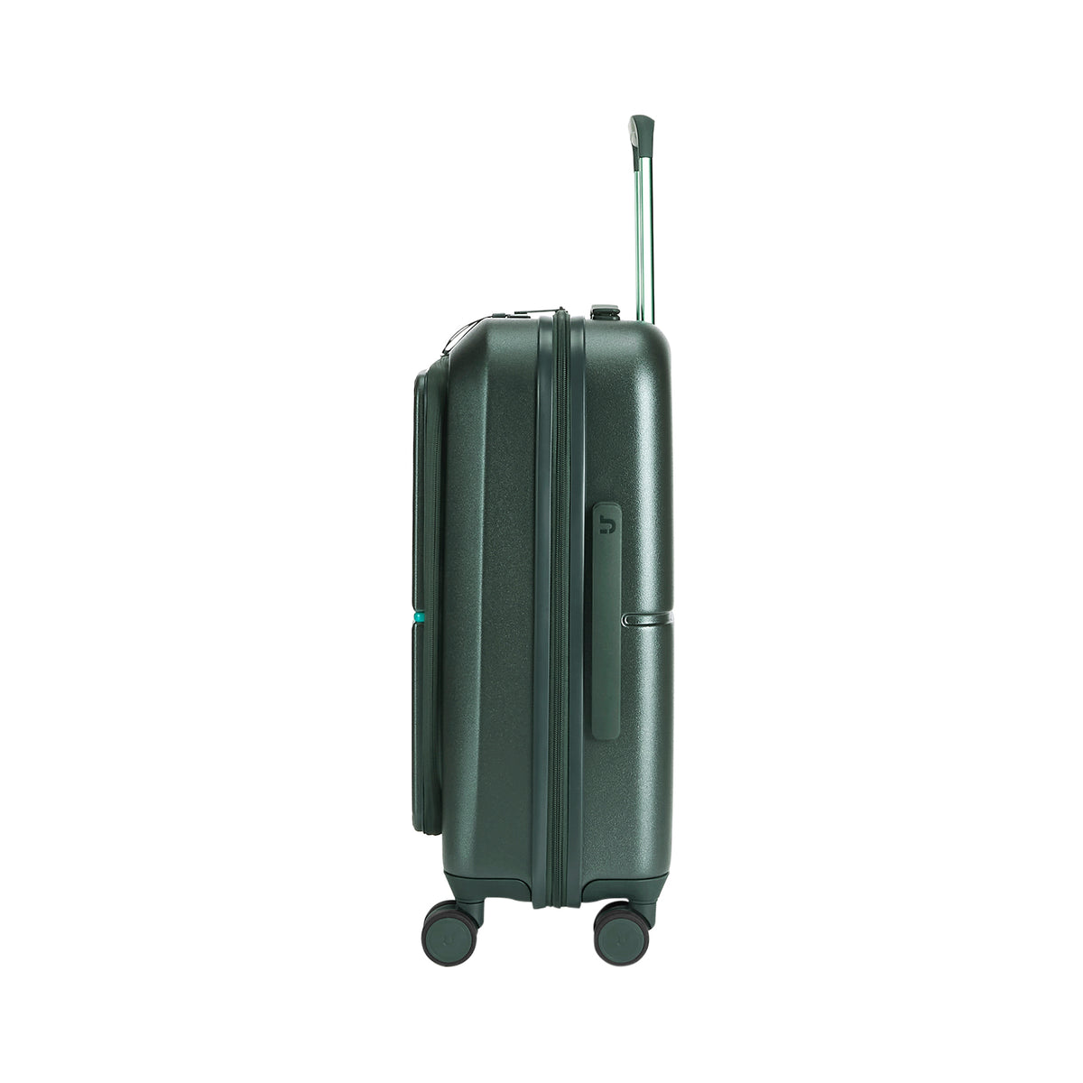 Urban Jungle Front Open Cabin Hard Luggage – Spring Dark Green