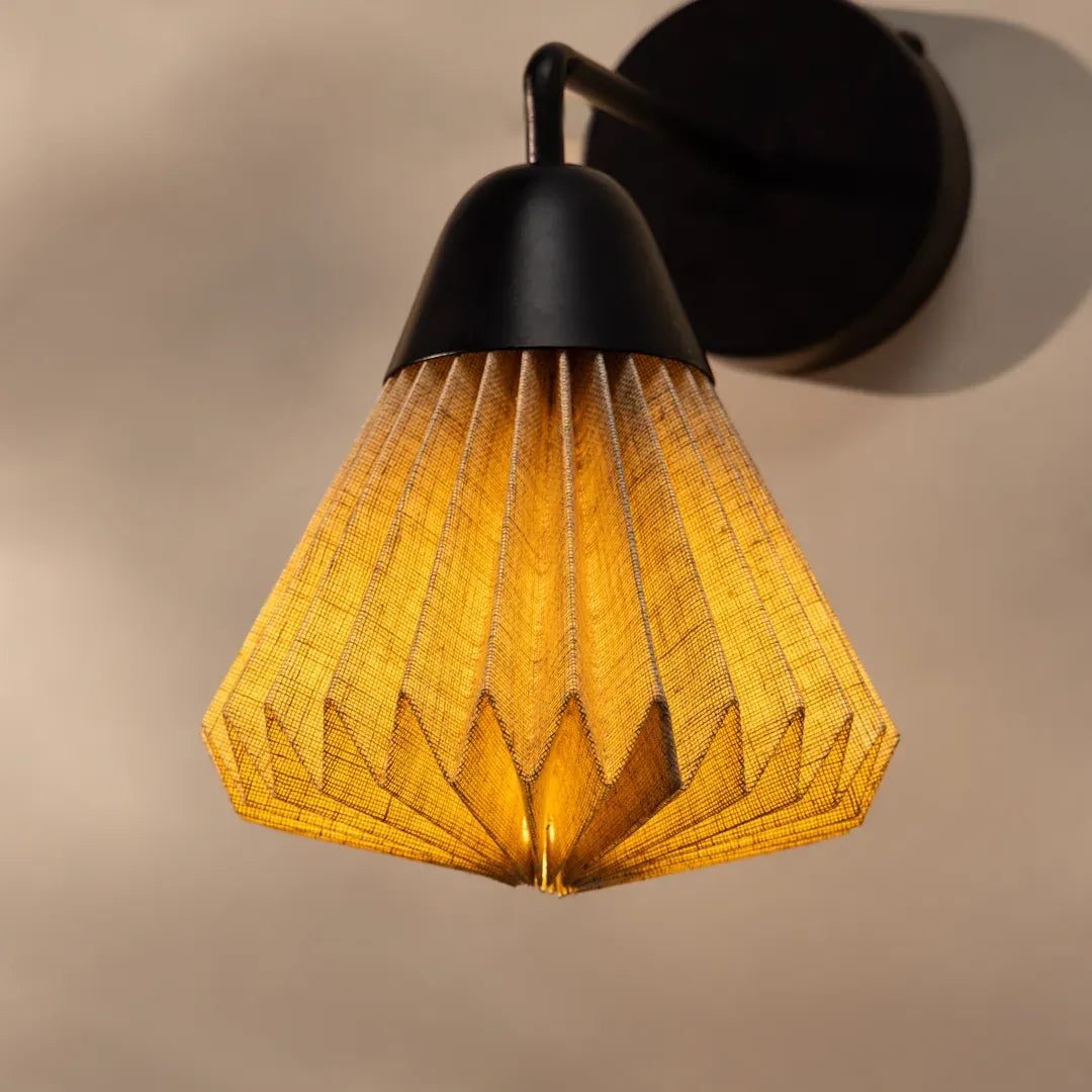 Linen Downlighter Wall Sconce