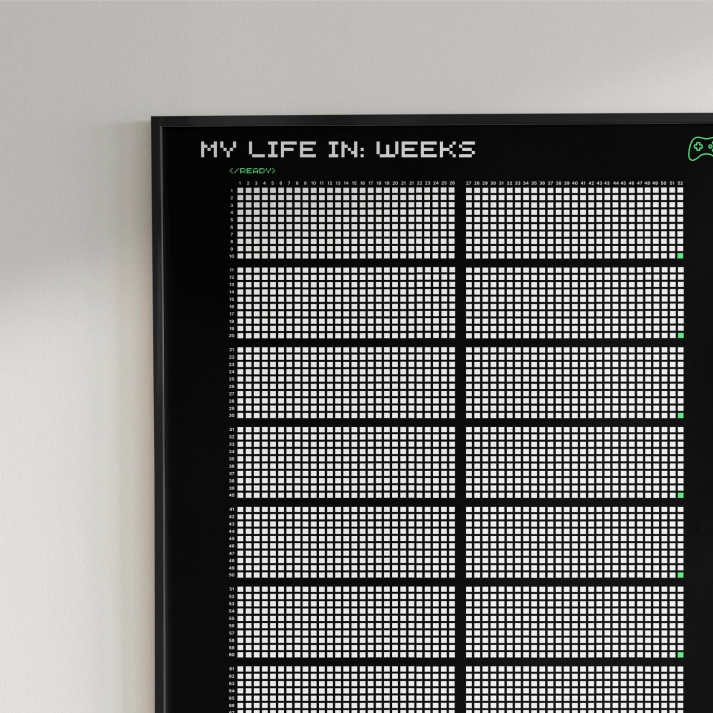 Memento Mori | Life Calender - Acrylic Board - Game Mode