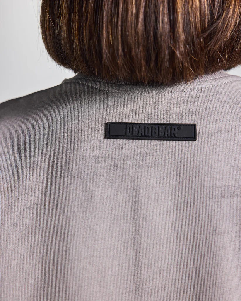 Distressed Washed Grey Tank