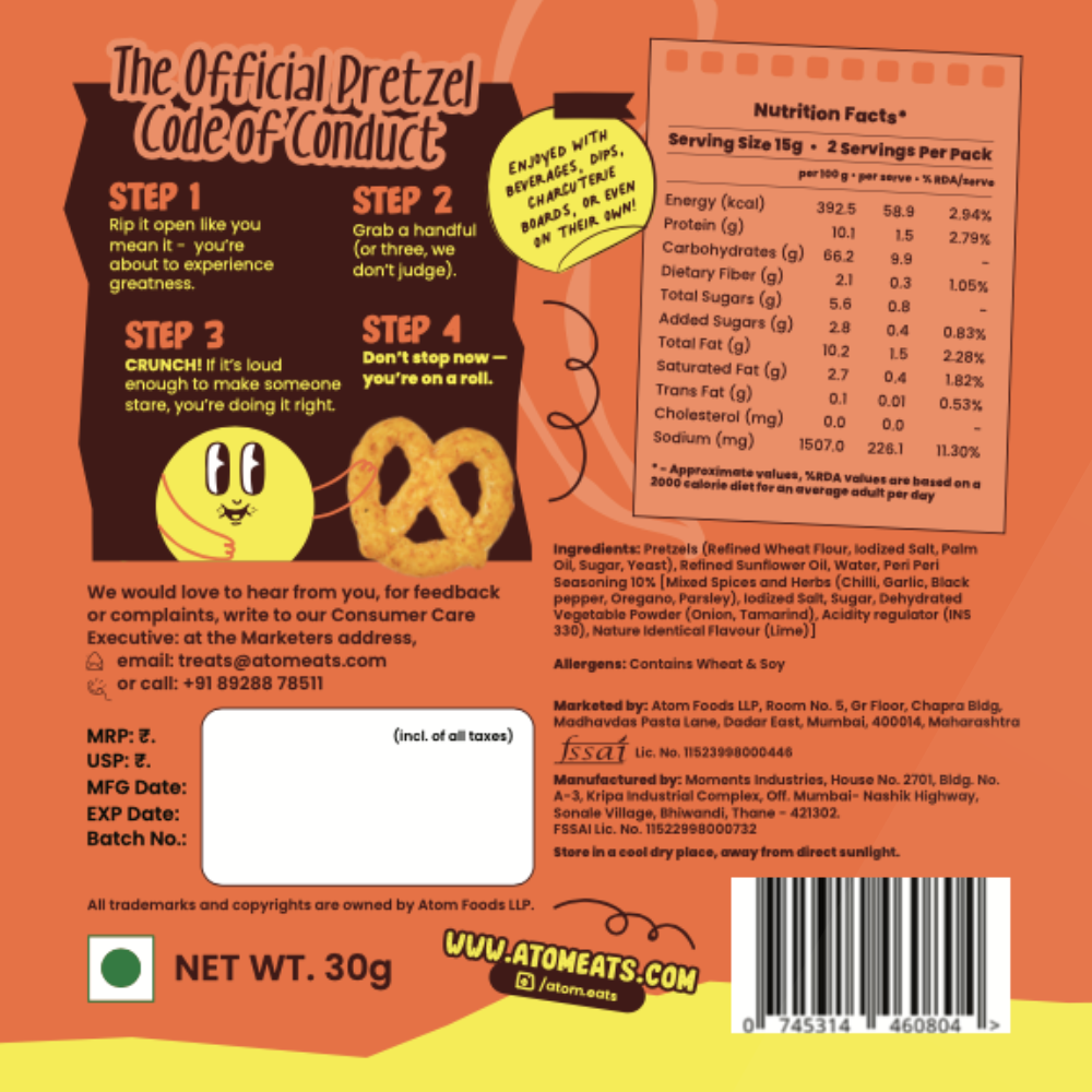 Peri Peri Pretzels