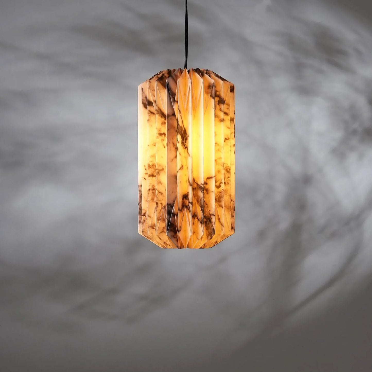 Drum Pendant Marble Print