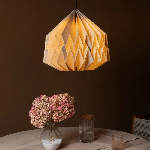 Big Pleat Linen Pendant Lamp