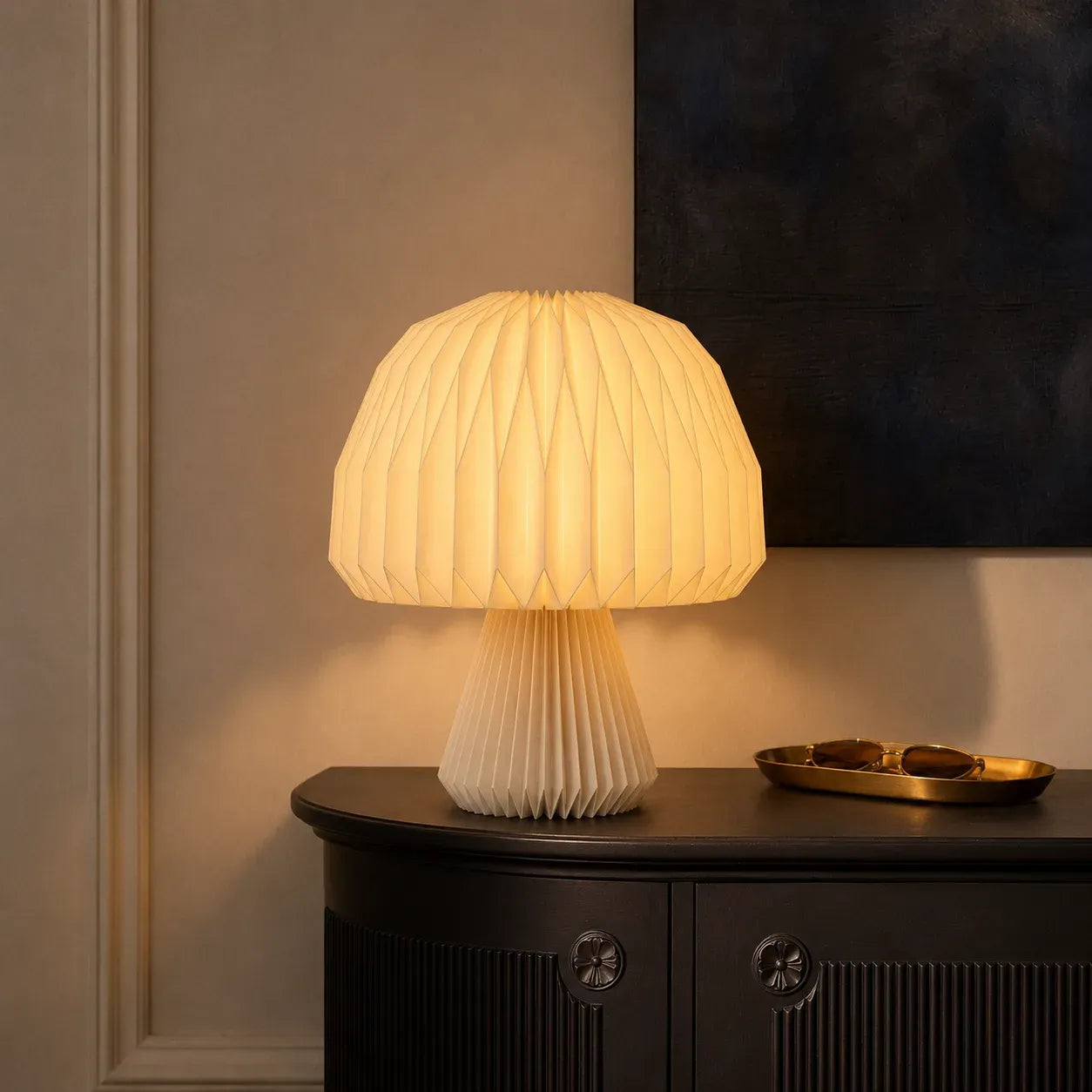 Mushroom Origami Table Lamp