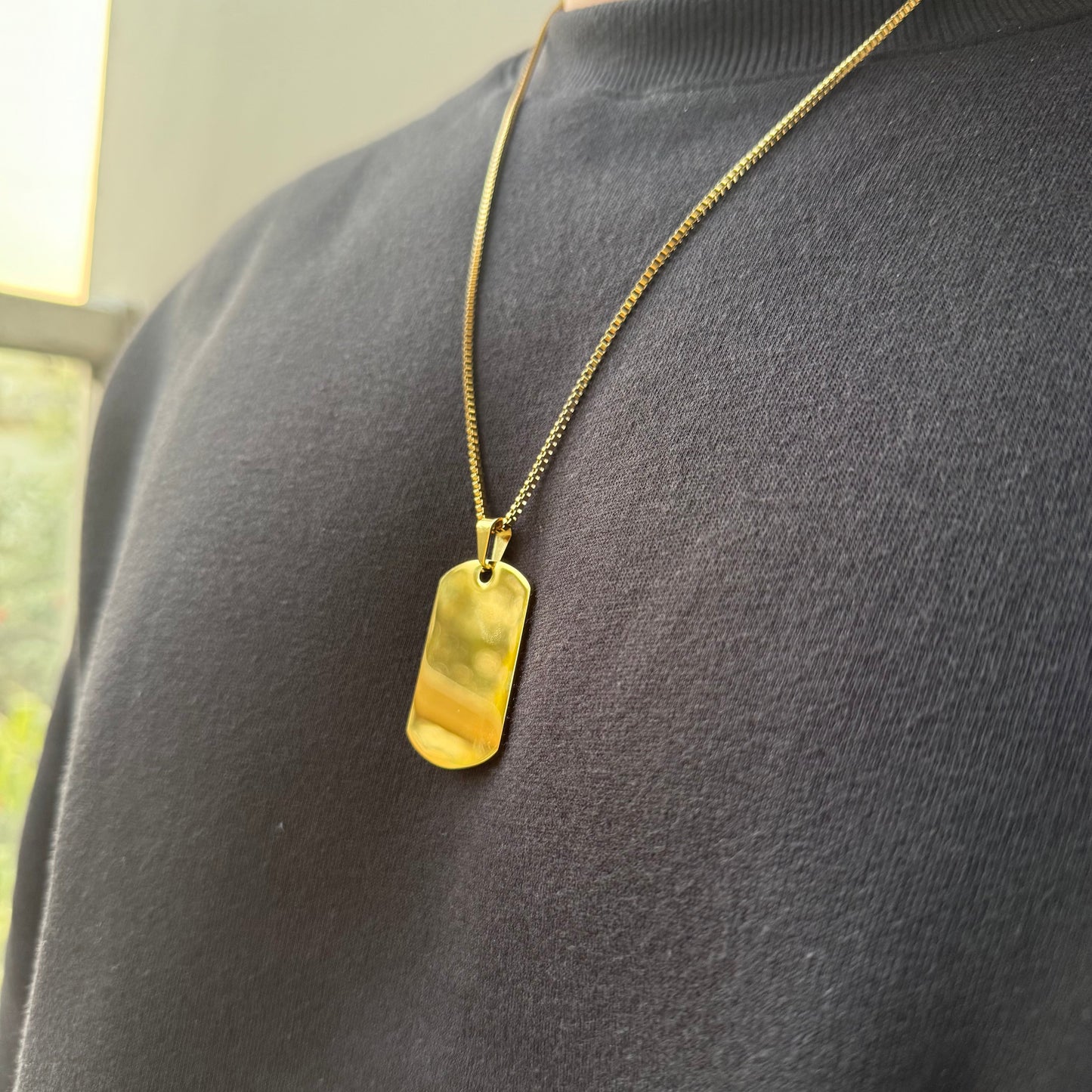 DOG TAG CHAIN (GOLD)