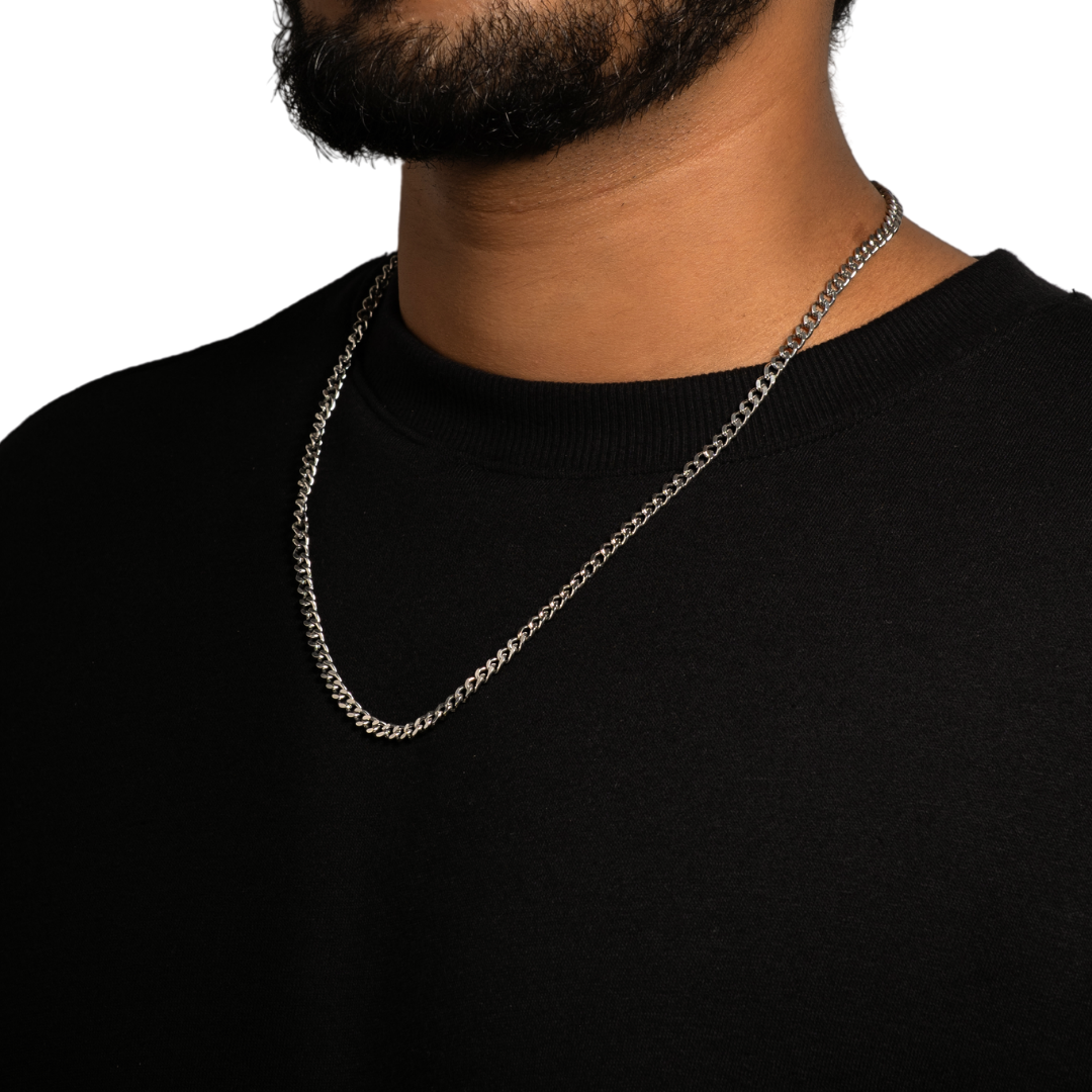 THIN CUBAN CHAIN (SILVER)