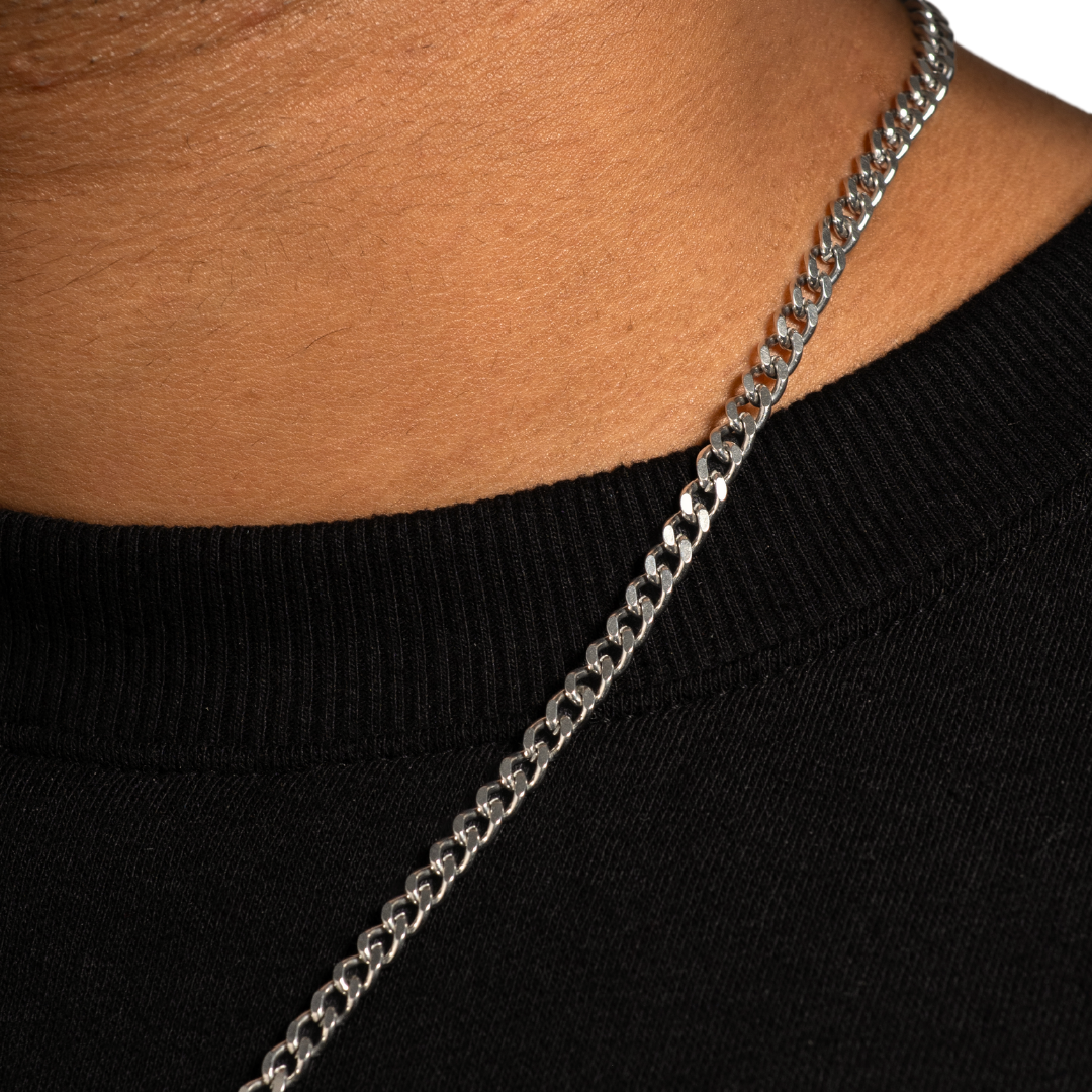THIN CUBAN CHAIN (SILVER)