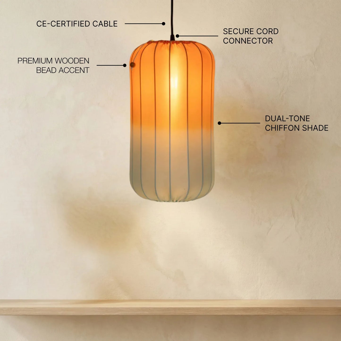 Horizon Collection Long Pendant Lamp