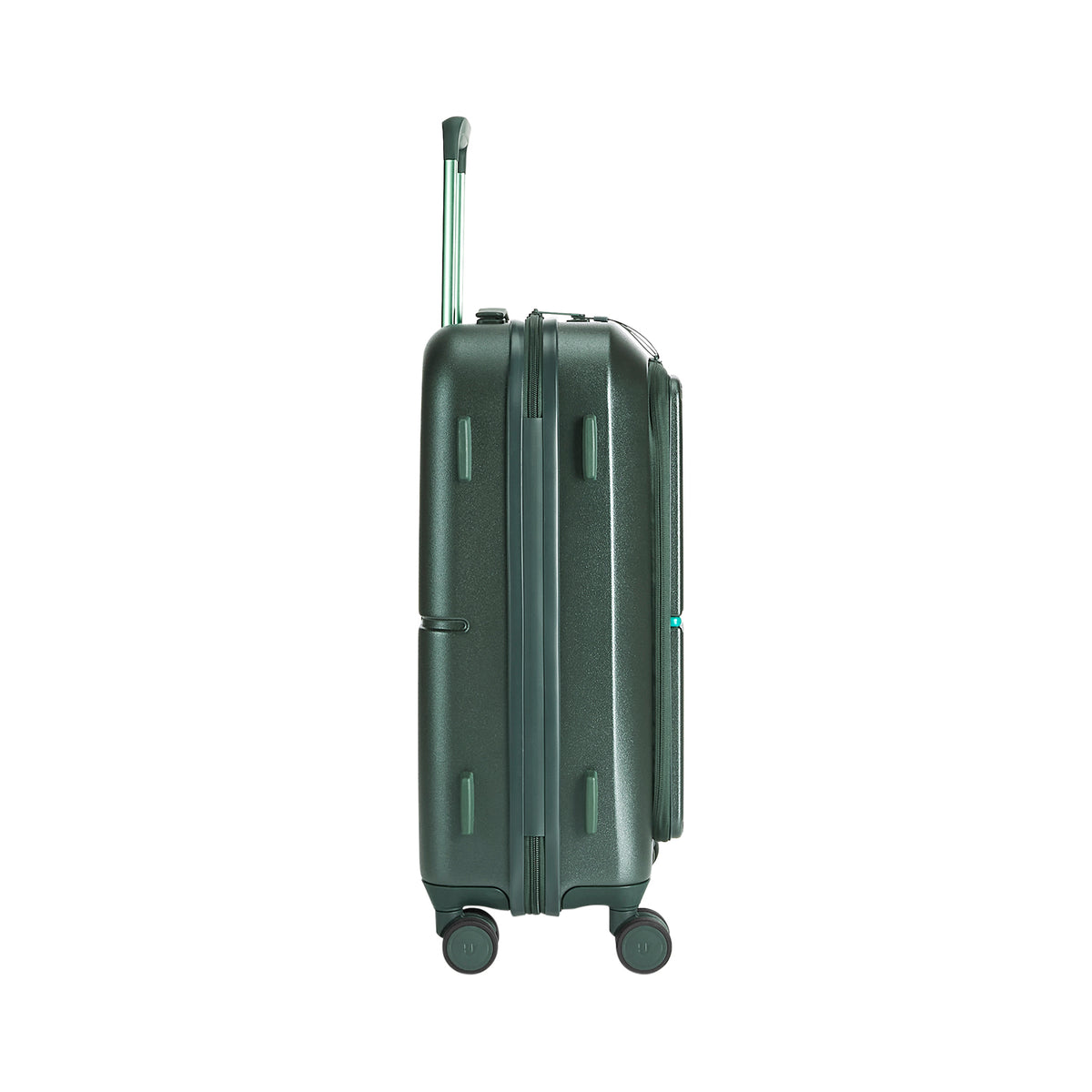 Urban Jungle Front Open Cabin Hard Luggage – Spring Dark Green