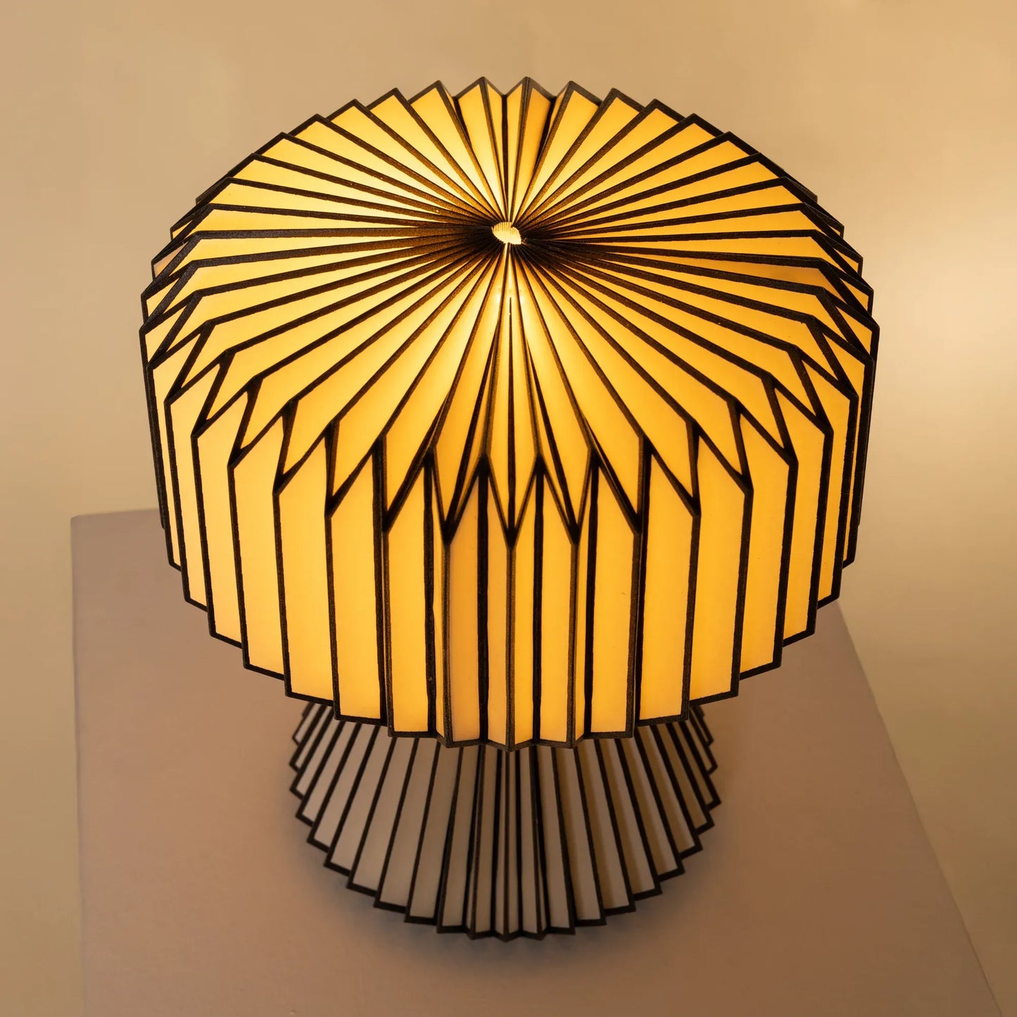 Orilamp Origami Black Table Lamp